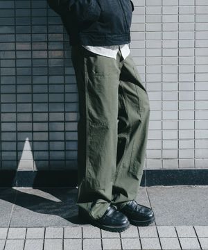 [SHIOTA MADE] CARPENTER WORK PANTS_OLIVE