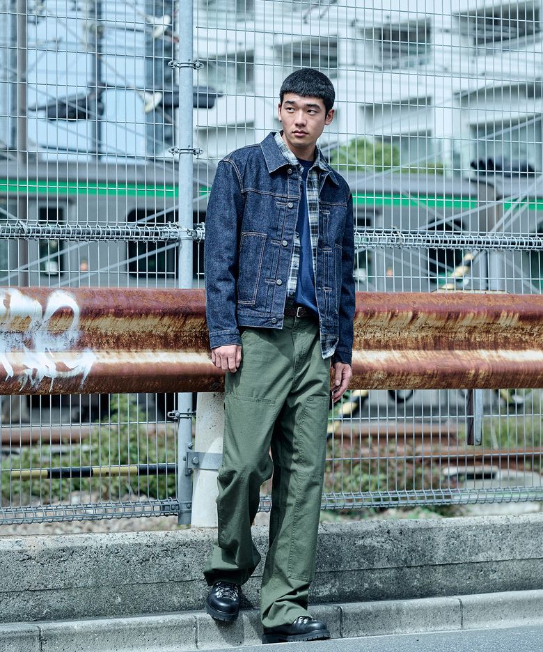 [SHIOTA MADE] CARPENTER WORK PANTS_OLIVE