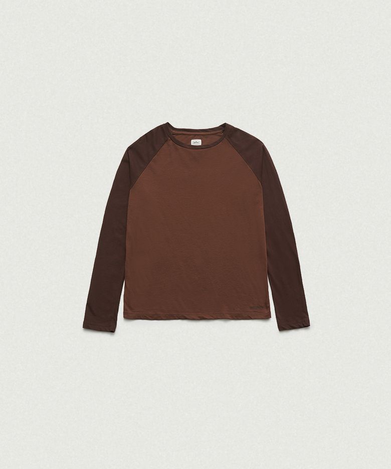 Raw Raglan T-Shirt_Brown