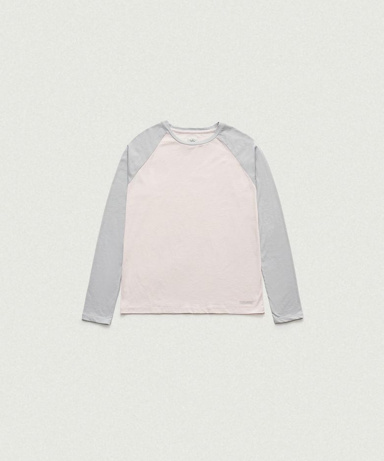 Raw Raglan T-Shirt_Light Pink