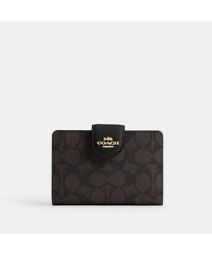 미디엄 코너 집 월릿 인 시그니처 캔버스 CW786 IMXAQ