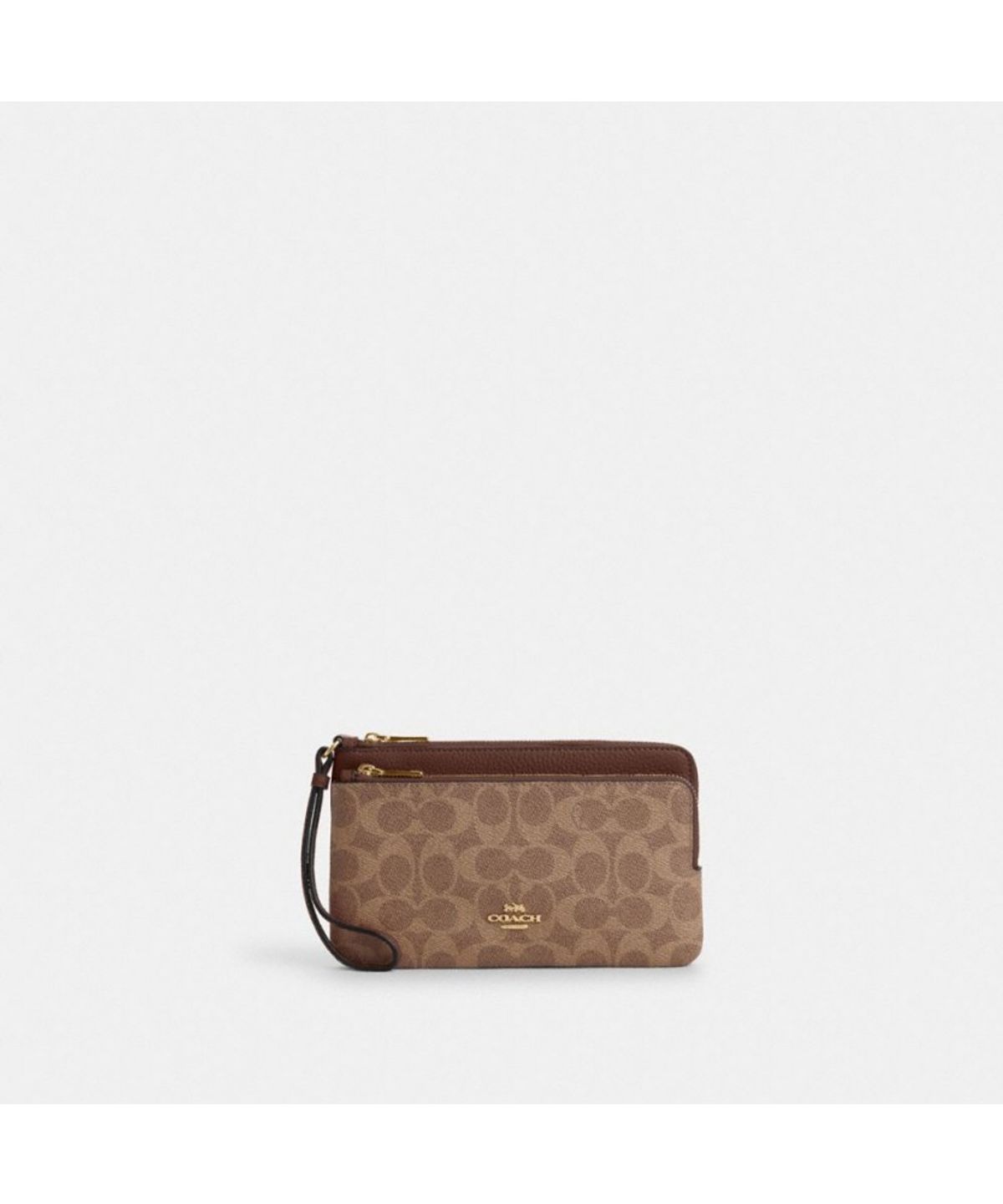 코치(COACH) 더블 집 월릿 인 시그니처 캔버스 CX161 IMXHE