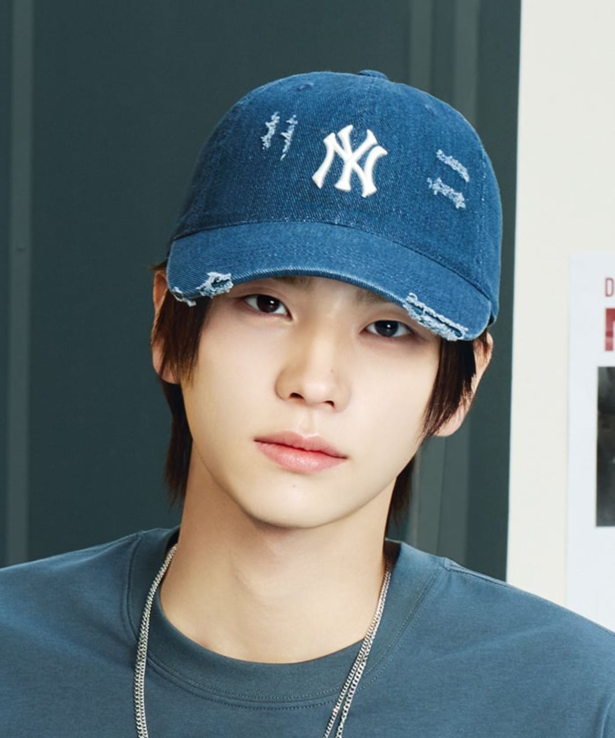 엠엘비(MLB) 데미지 워싱 언스트럭쳐 볼캡 NY (Navy)