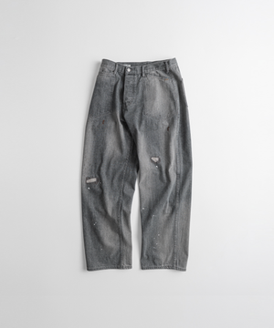 DISTRESSED M35 TROUSERS black bleached