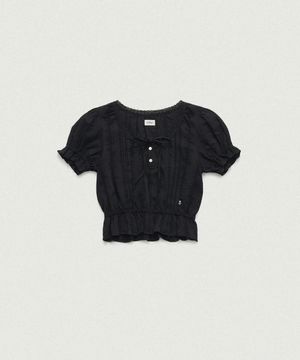 Sud Pleatib Blouse_Black