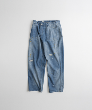 DISTRESSED M35 TROUSERS mid blue