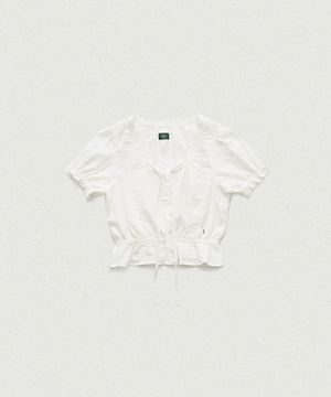 Sud Pleatib Blouse_White