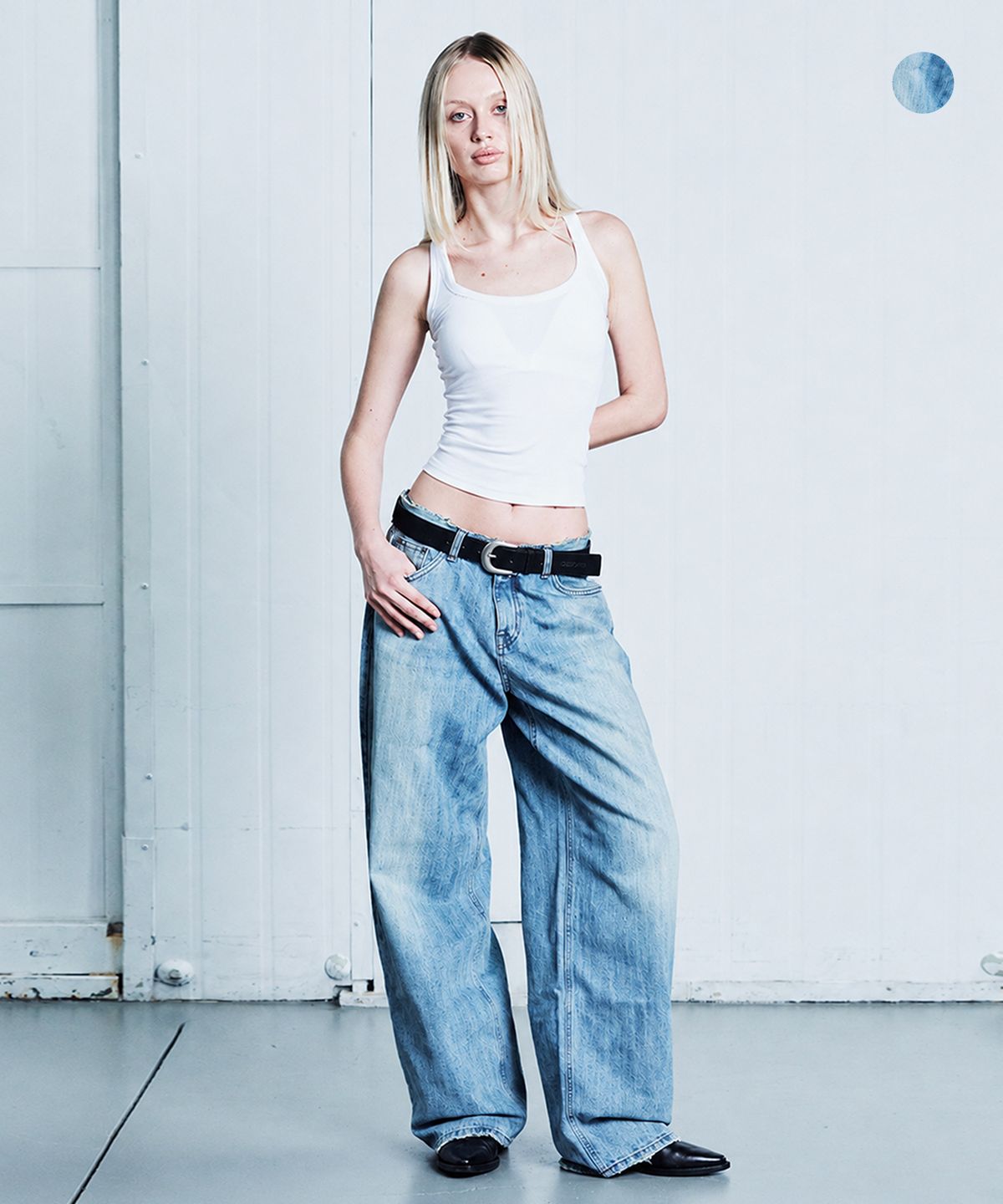 오도어(ODOR) Horseshoe wide jean