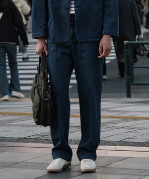 DIEMS 데님 셋업 팬츠 블루 (와이드핏)_DDMWA01WSL