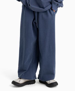 피그먼트 워시드 조거 팬츠 Navy