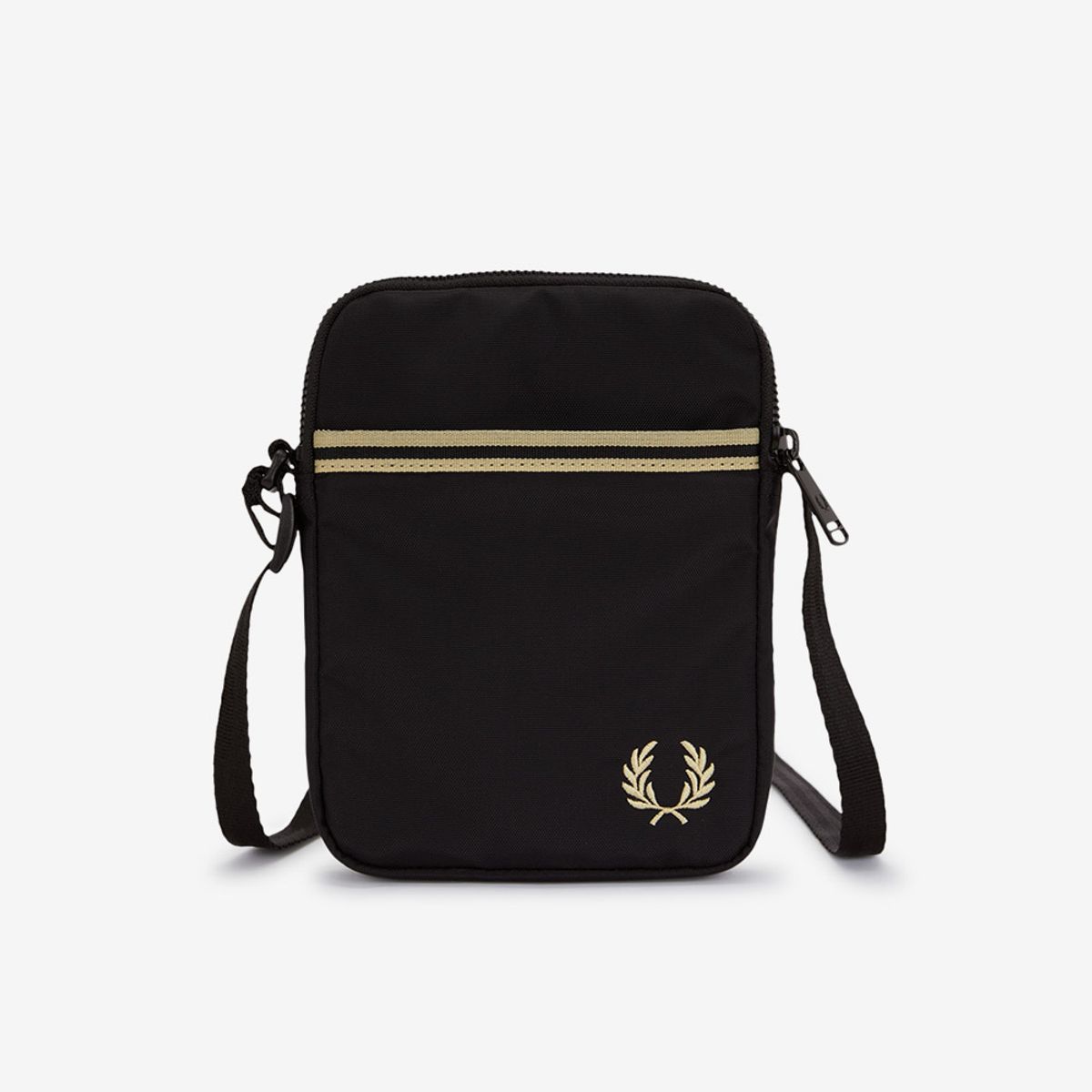 프레드페리(FRED PERRY) 팁드 테잎 스몰 사이드 백 - 블랙 CFPU2612809-102