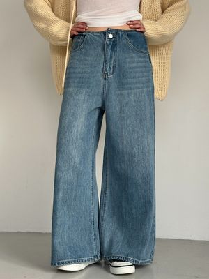 Low Frame Denim Pants (2C)