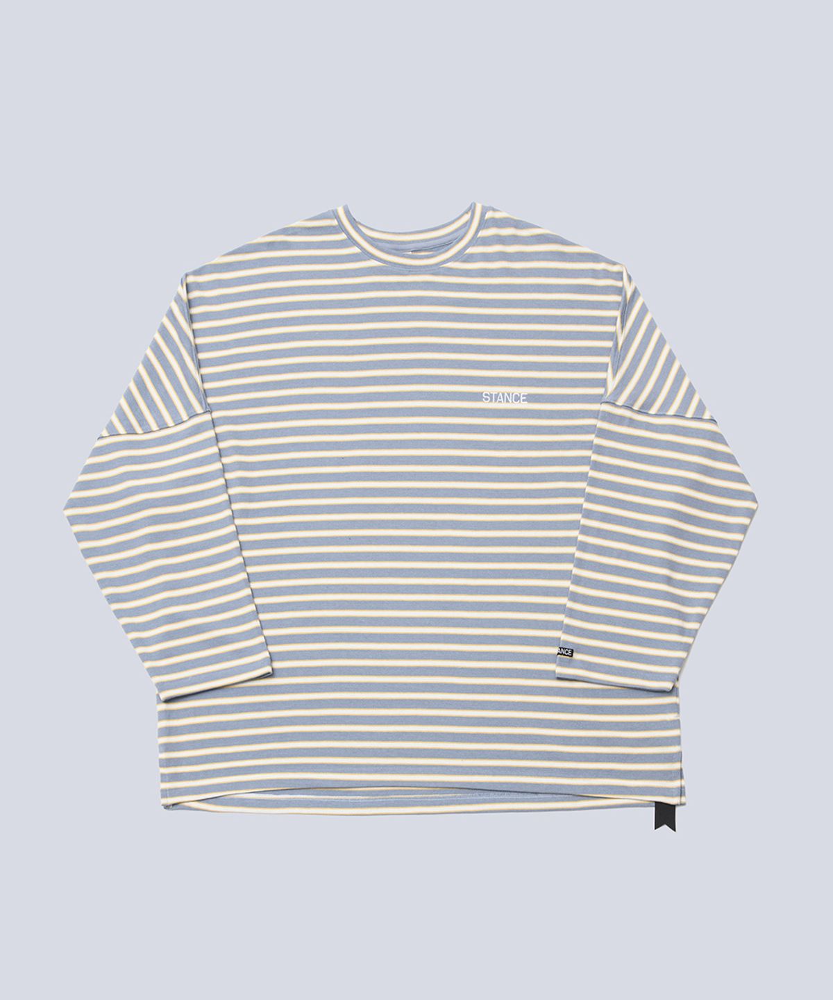 스텐스 서울(STANCE SEOUL) STRIPE MANTA LONG SLEEVE (SKY BLUE STRIPE)