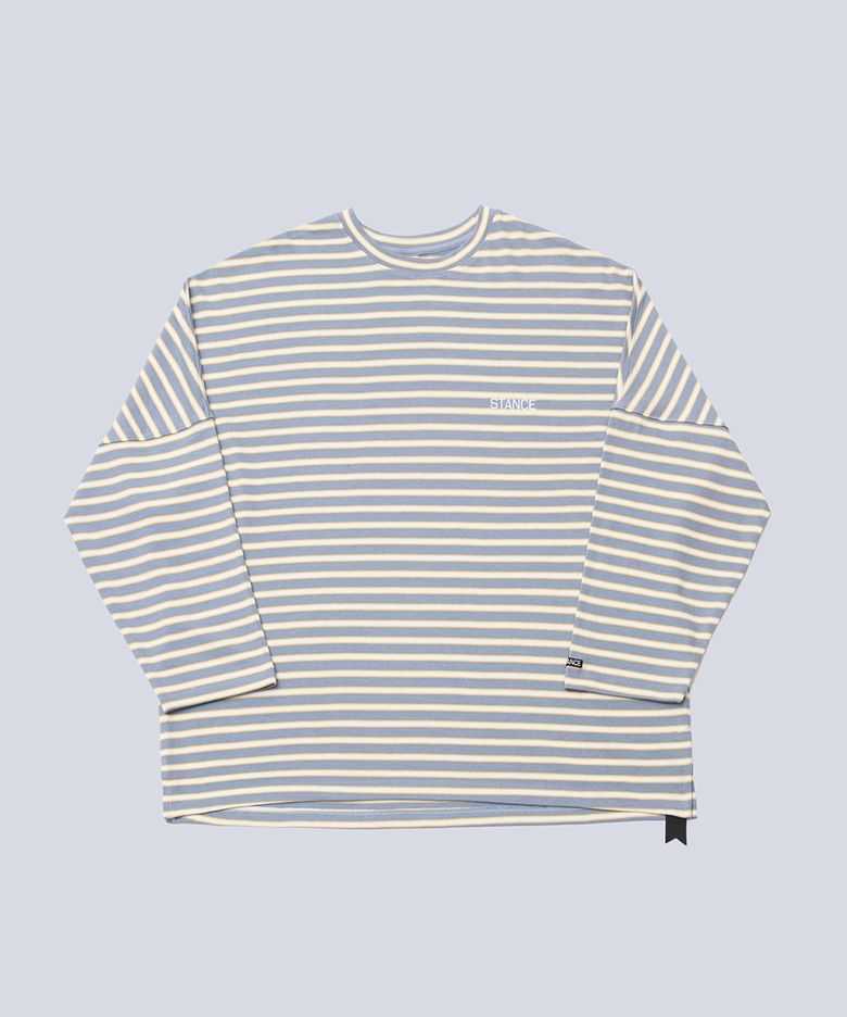STRIPE MANTA LONG SLEEVE (SKY BLUE STRIPE)