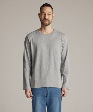 DIEMS 코튼 베이직 라운드 긴소매 티셔츠_그레이 (레귤러핏)_DTSVZ06CSG