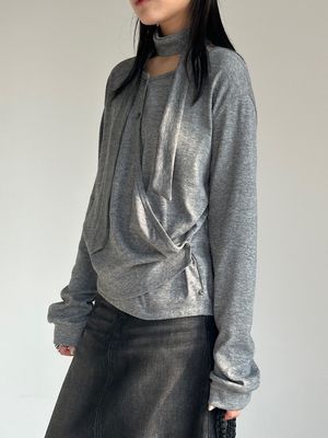 Tie Layered T-Shirt (2C)