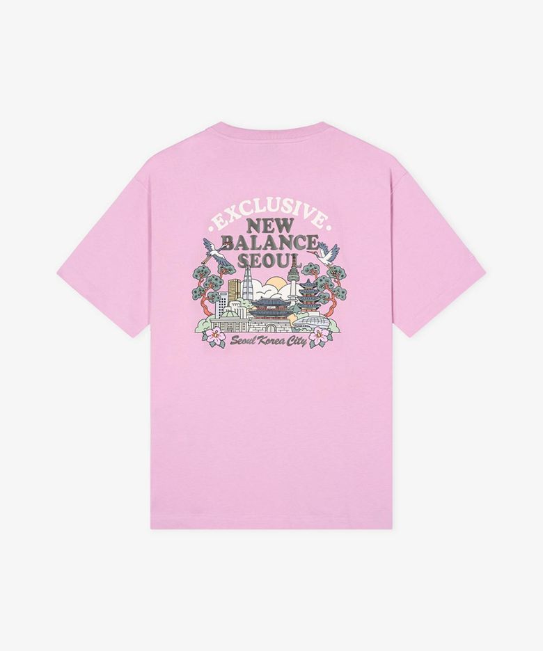NBNEG3A073 / UNI NB 서울 랜드마크 반팔티 (PINK)