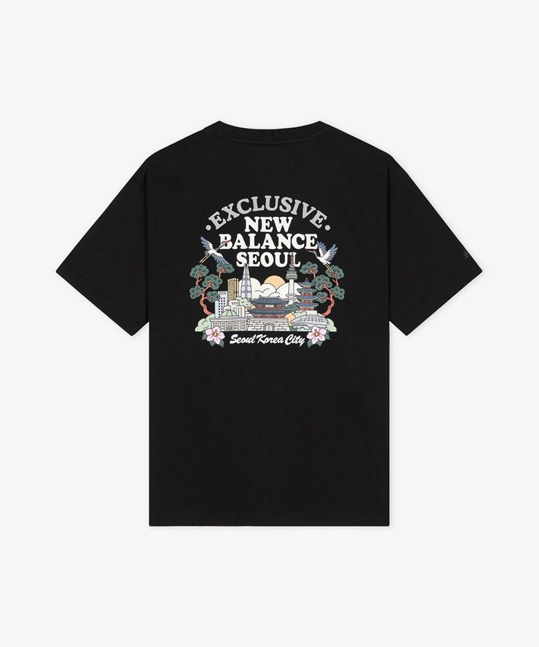 NBNEG3A073 / UNI NB 서울 랜드마크 반팔티 (BLACK)