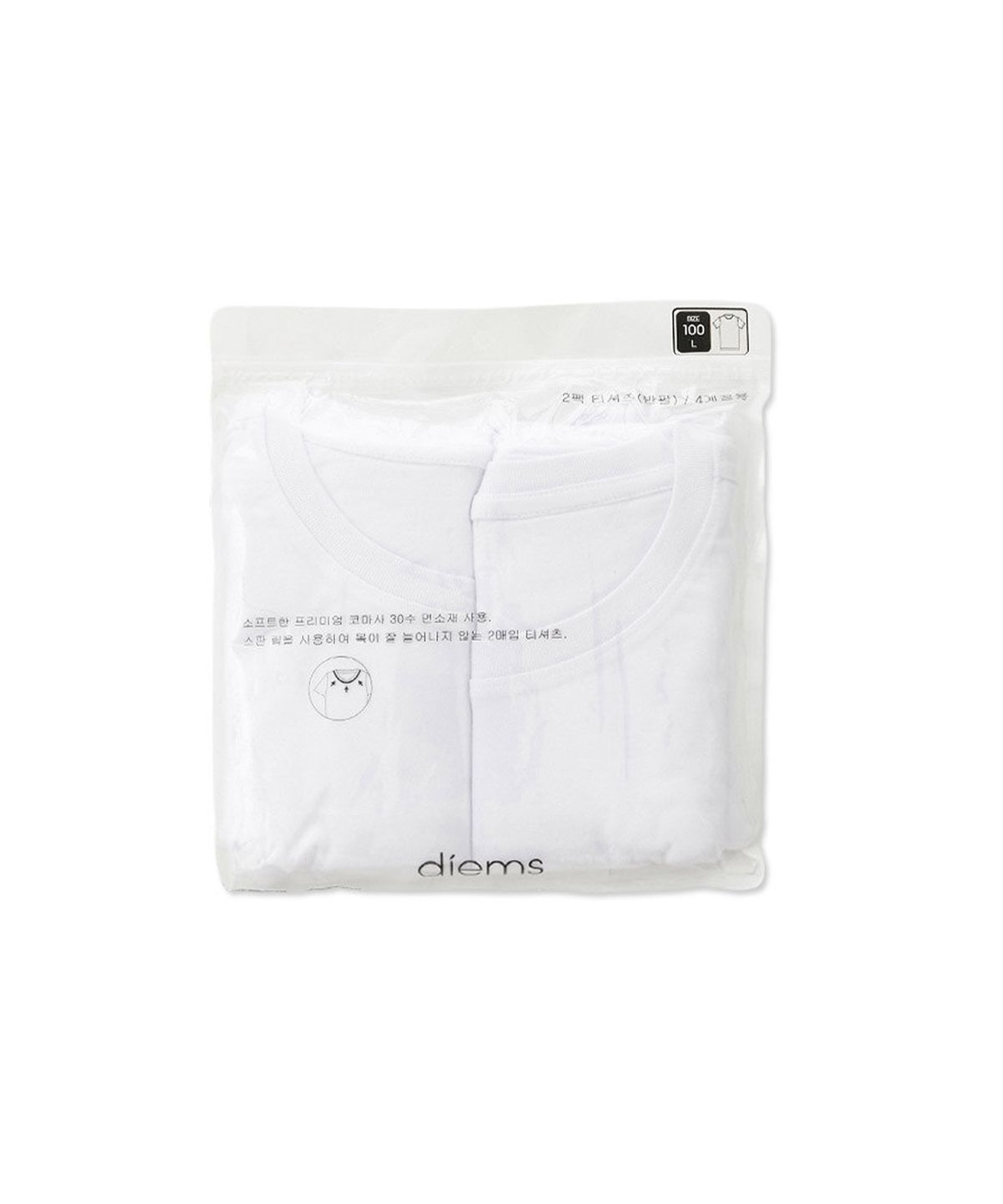 에스티코(STCO) DIEMS 2PACK 라운드 티셔츠 (WT+WT)_DTSVZ01SSW