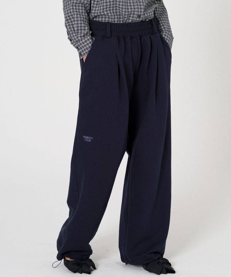 Comfy 2way Overfit sweat pants - Navy