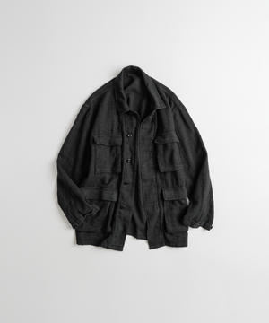 DYED SLUB R/C BDU JACKET anthracite