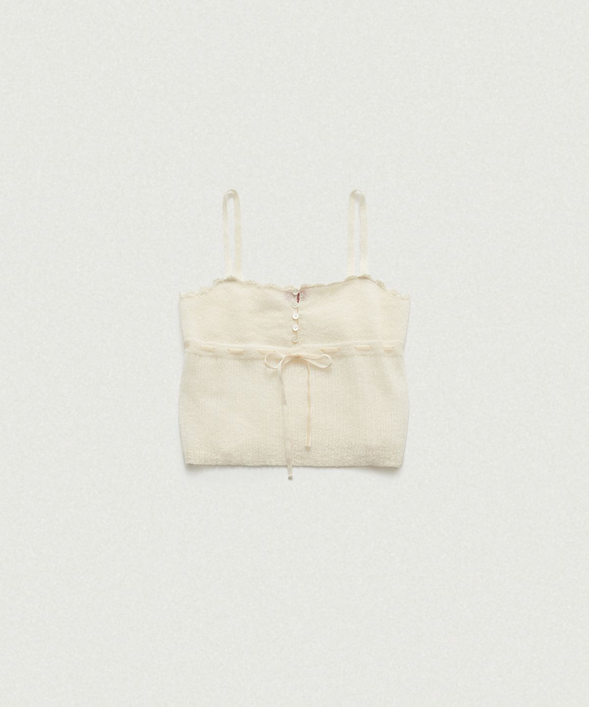 더바넷(THEBARNNET) Plery Lace Knit Sleeveless Top_Ivory