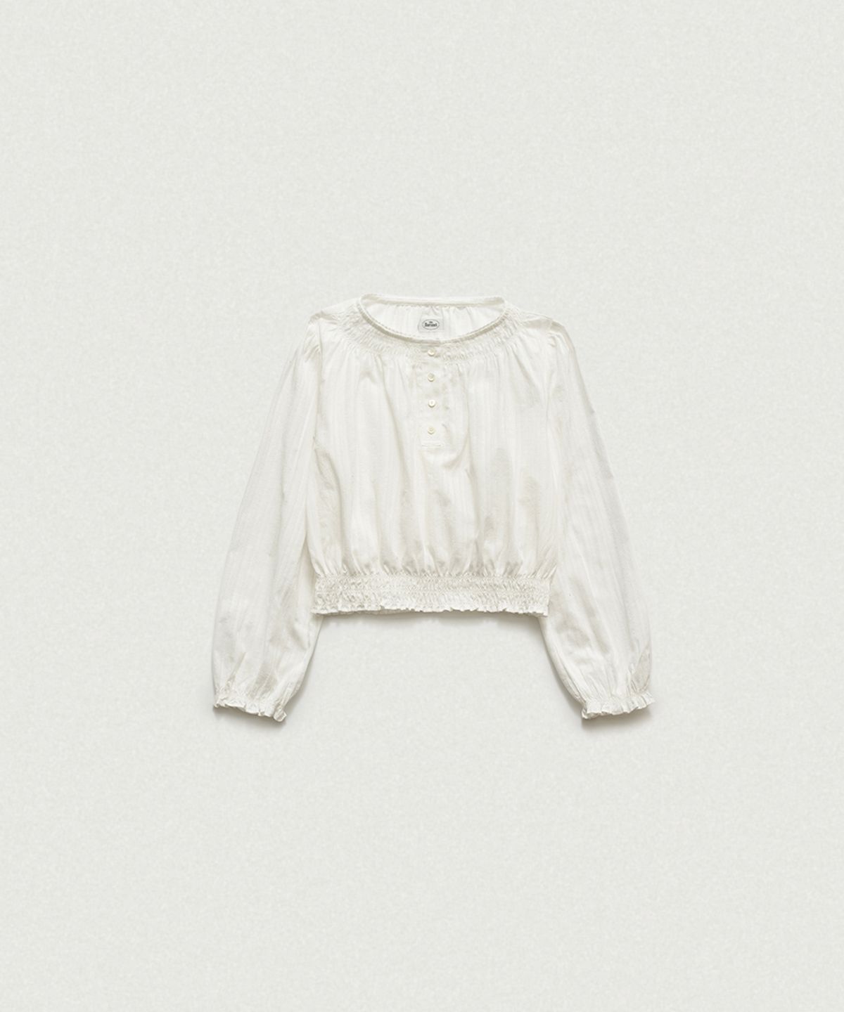 더바넷(THEBARNNET) Rippléa Sheer Button Blouse