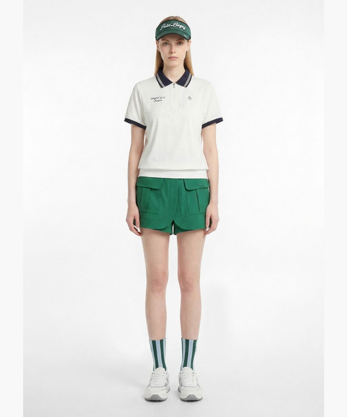 펭귄 바이 먼싱웨어(penguin by munsingwear) 여성 아웃포켓 랩스커트 딥그린 MR122PSK31