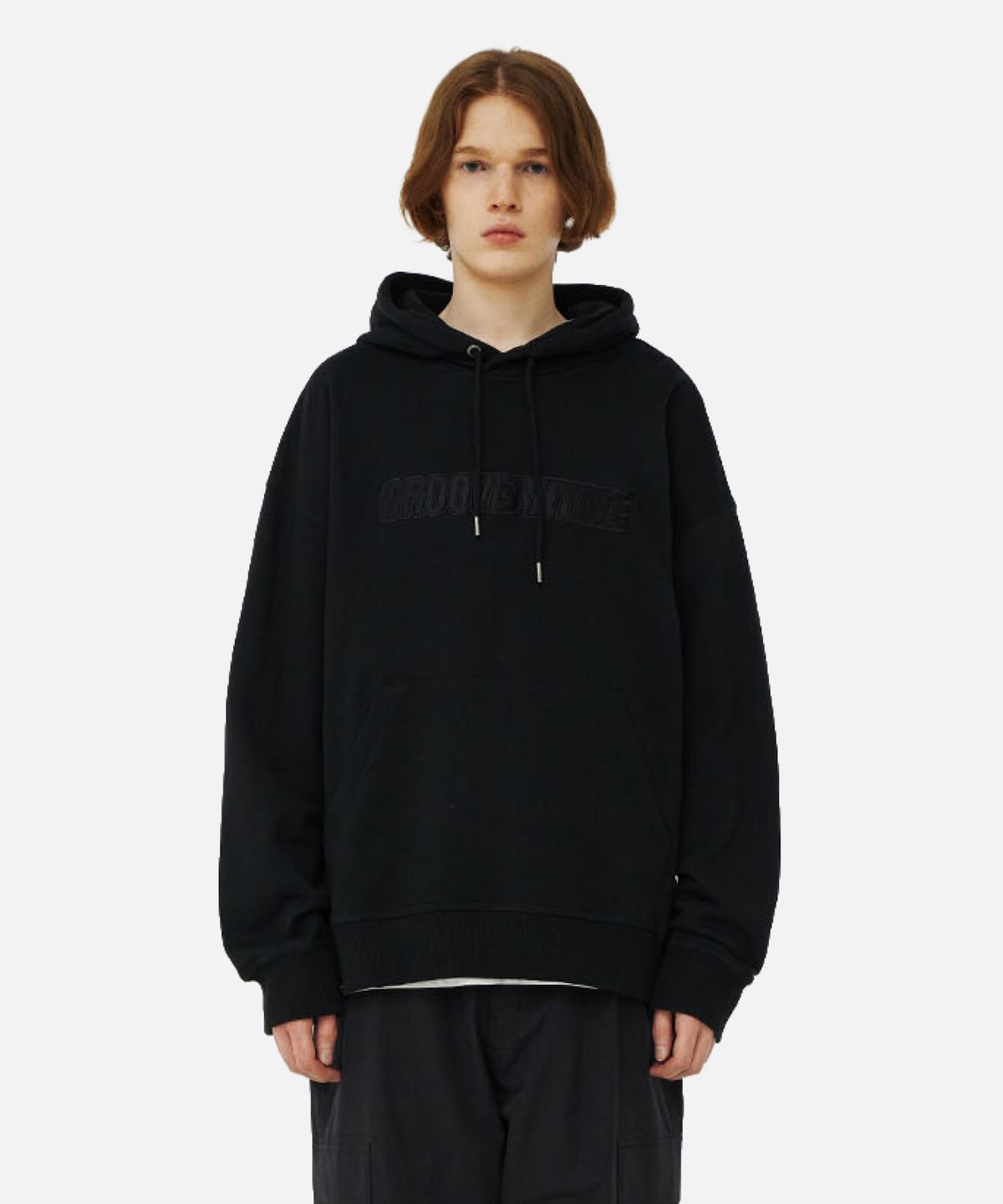 그루브라임(GROOVE RHYME) MID POINT LOGO HOODIE (LRSFCTH723M)