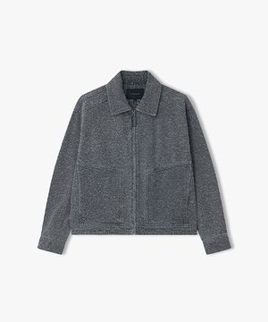 [26SS] LMS32774 그레이 데미지 데님 집업 자켓