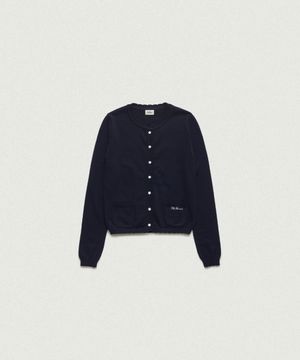Ello Light Knit Cardigan_Navy