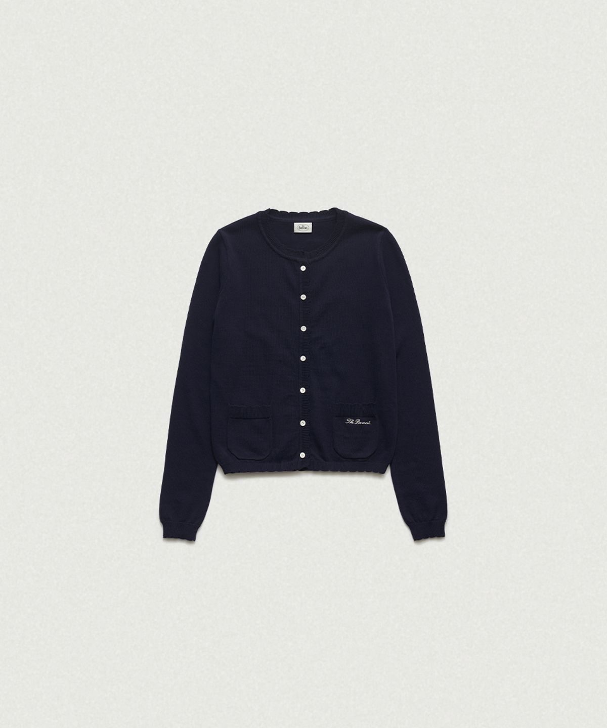 더바넷(THEBARNNET) Ello Light Knit Cardigan_Navy