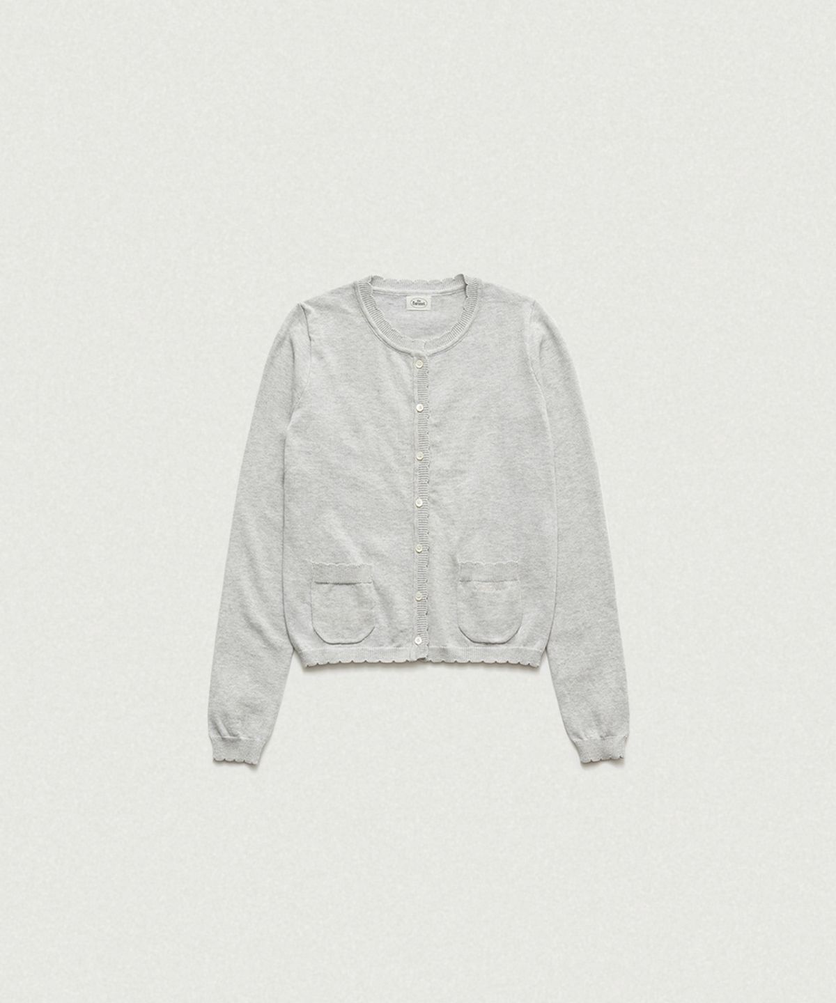 더바넷(THEBARNNET) Ello Light Knit Cardigan_Melange Grey