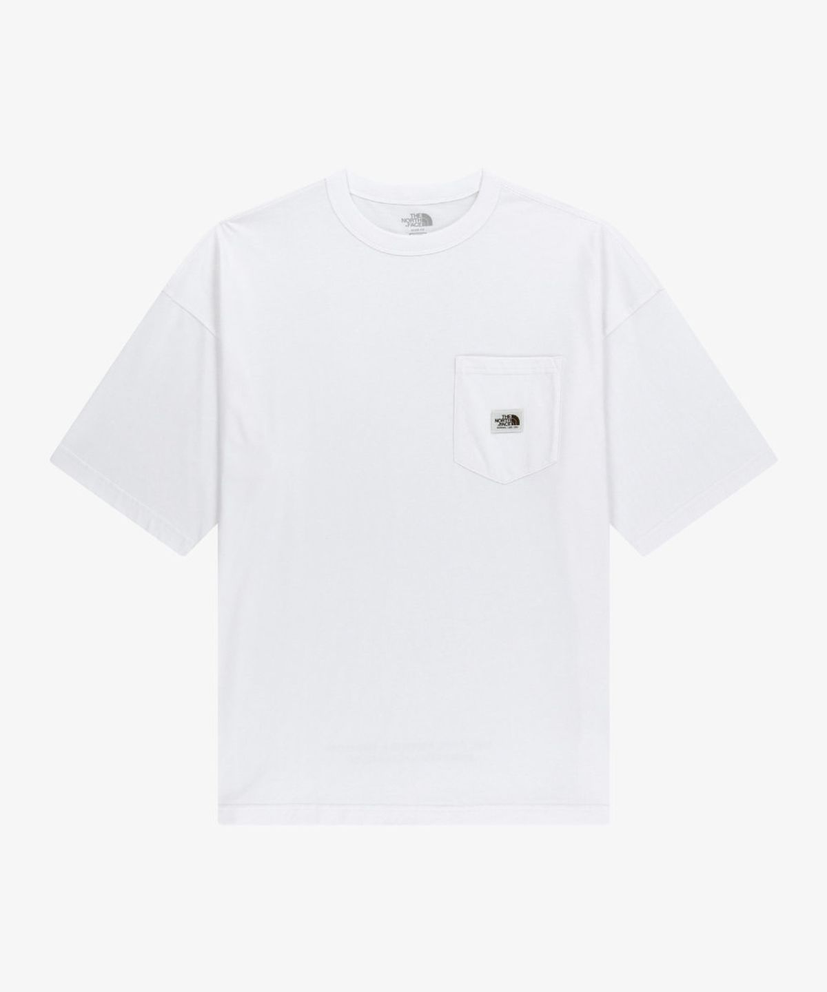 노스페이스(THE NORTH FACE) NT7US01K 포켓 반팔 티 WHITE