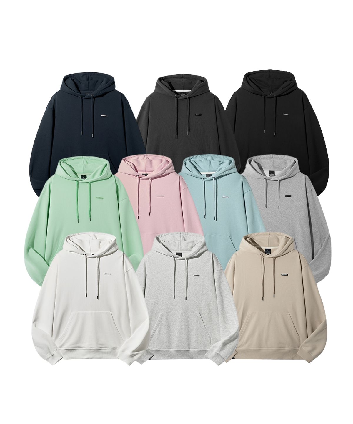 그루브라임(GROOVE RHYME) BASIC LOGO HOODIE (LRSFCTH719M)