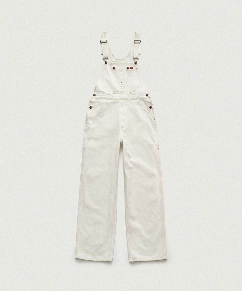 Oasis Herringbone Denim Overall