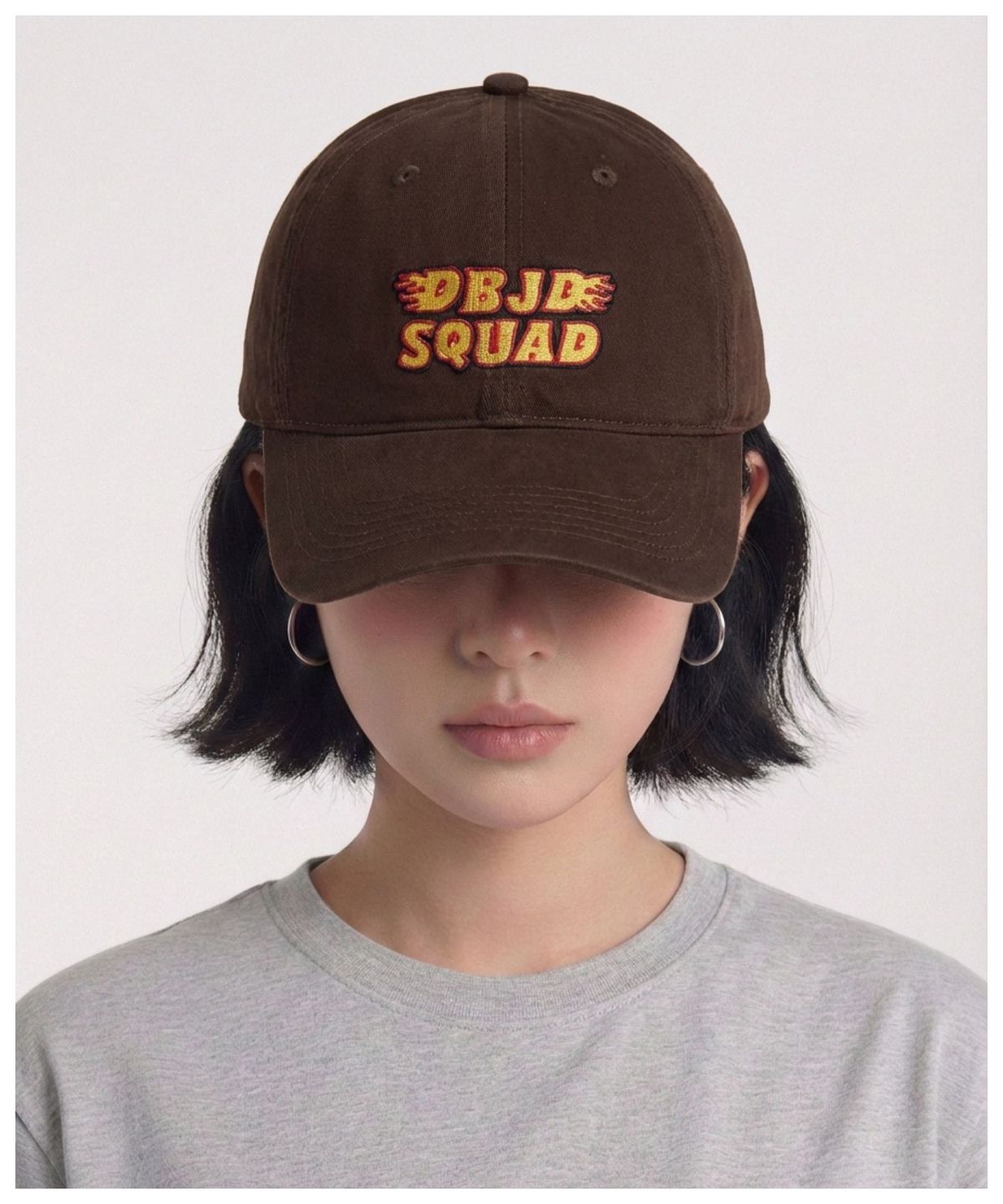 더블제이디(DOUBLE JD) 불꽃 스쿼드 볼캡