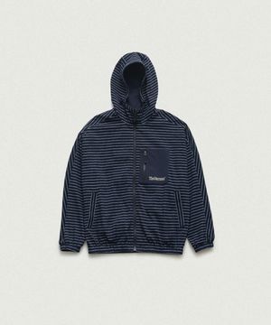 Milo Stripe Hooded Jacket_Navy