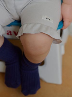 SOLID FRILL LEGGINGS_GRAY