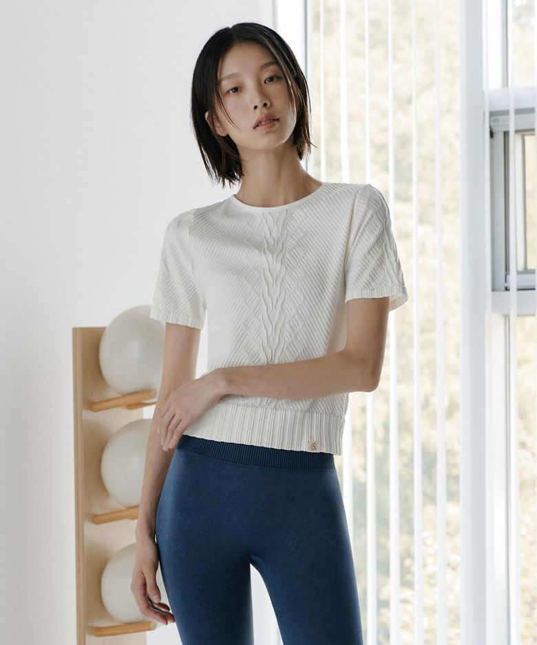 심리스 하프 슬리브 커버업