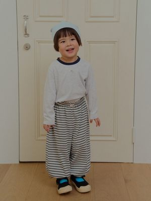 STRIPE ALADDIN PANTS_CREAM