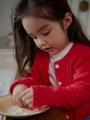 PICO EDGE CARDIGAN_RED