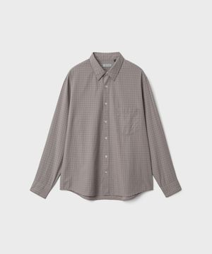 치코 셔츠 - 웜 그레이 윈도우 체크