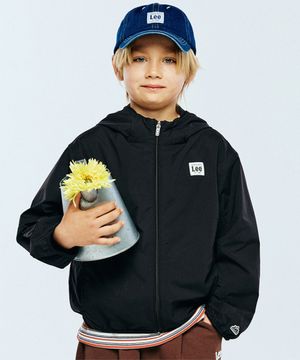 패커블 홑겹 후드 바람막이 점퍼 블랙 LK2602JU01BK