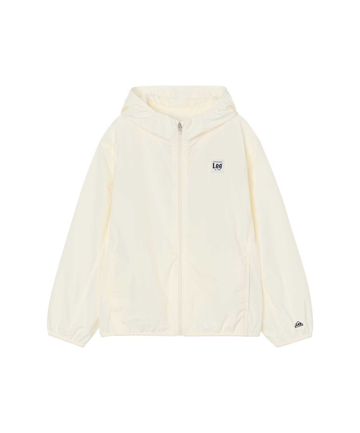 리 키즈(LEE KIDS) 패커블 홑겹 후드 바람막이 점퍼 아이보리 LK2602JU01IV