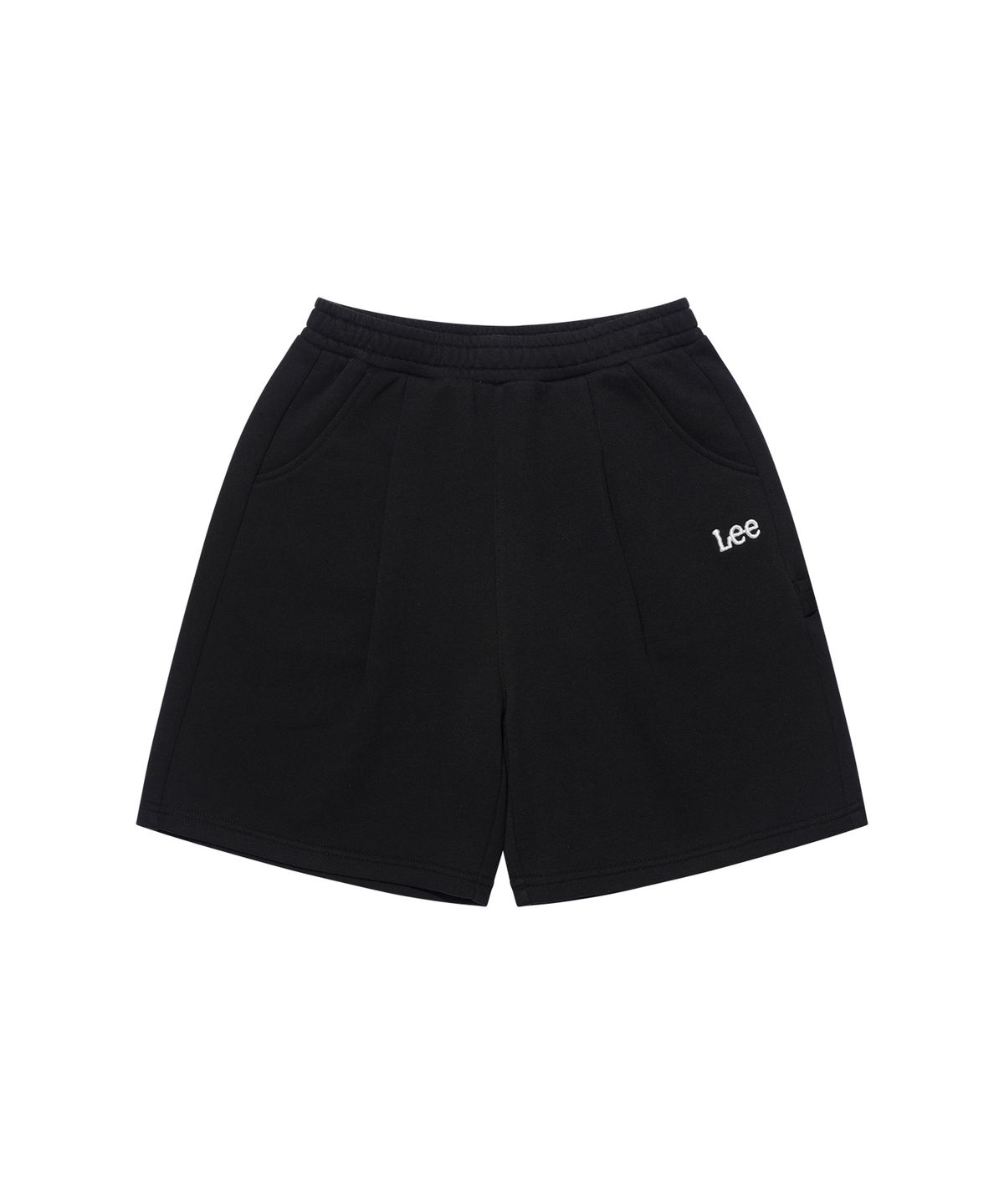 리 키즈(LEE KIDS) 에센셜 버뮤다 4부 저지 팬츠 블랙 LK2602JP01BK