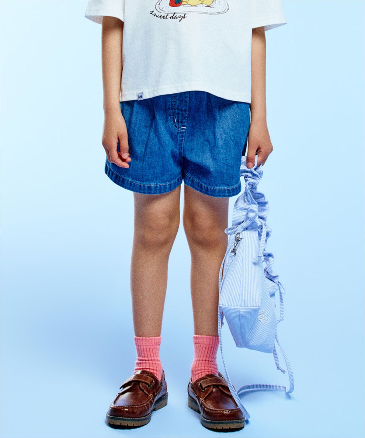 리 키즈(LEE KIDS) 3부 데님 숏츠 인디고 LK2602IS71IN