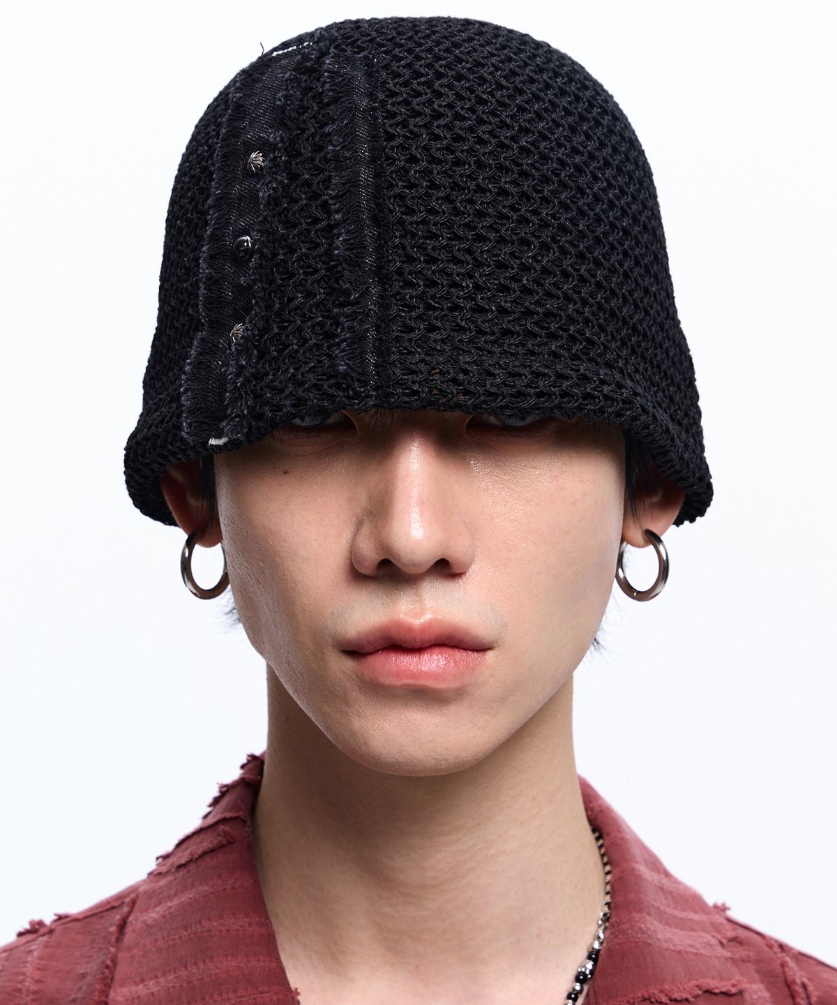 알에스에스씨(RSSC) DENIM PATCHED RIVET BEANIE - BLACK