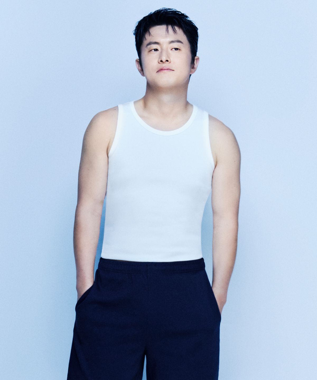 무신사 스탠다드(MUSINSA STANDARD) [쿨탠다드] 에센셜 탱크 탑 [화이트]