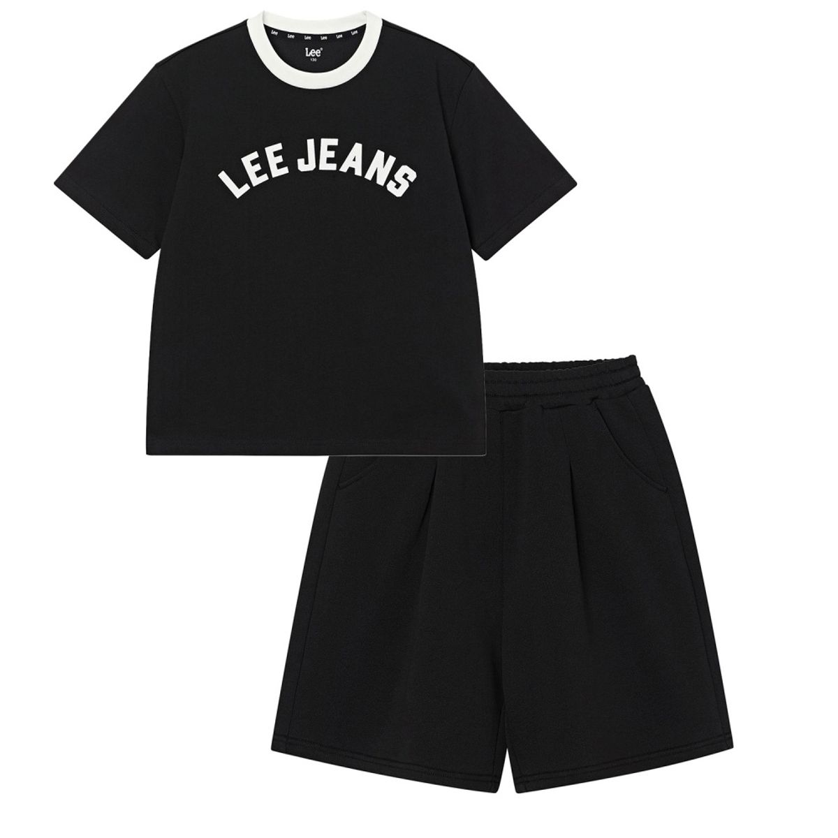 리 키즈(LEE KIDS) 아치로고 셋업 블랙 LK2602SU53BK